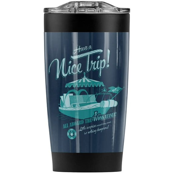 Willy Wonka Wonkitania Stainless Steel Tumbler 20 oz Coffee Travel Mug/Cup, Vacuum Insulated & Double Wall with Leakproof Sliding Lid | Great for Hot Drinks and Cold Beverages