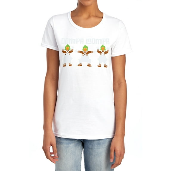 Willy Wonka and The Chocolate Factory Oompa Loompa Women's T Shirt, White, X-Large