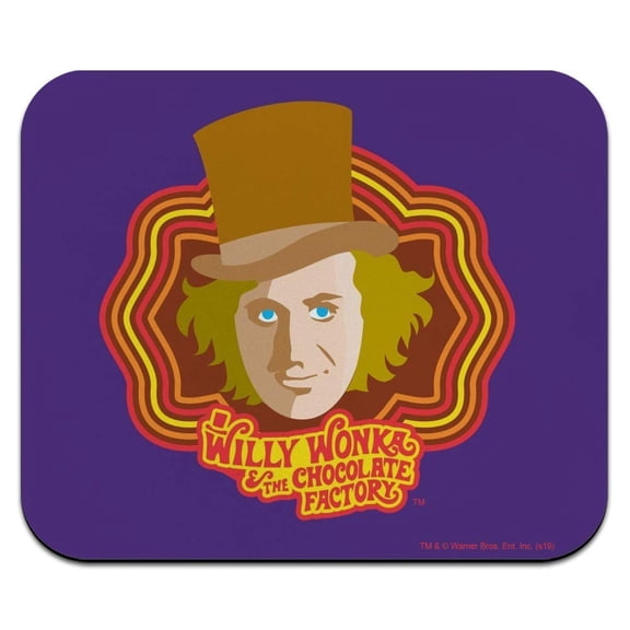 Willy Wonka and The Chocolate Factory Willy Wonka Low Profile Thin Mouse Pad Mousepad