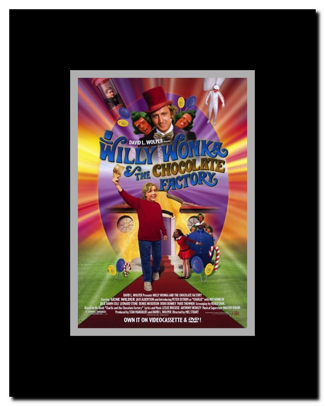 Willy Wonka and the Chocolate Factory Framed Movie Poster