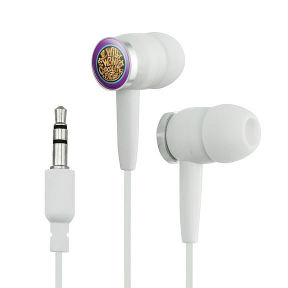 Willy Wonka and the Chocolate Factory Logo Novelty In-Ear Earbud Headphones