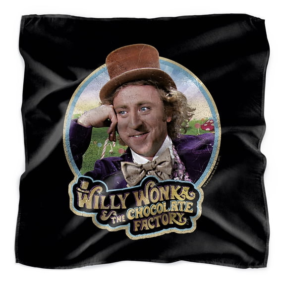 Willy Wonka and the Chocolate Factory Scrumdiddlyumptious Bandana (21 in x 21 in)