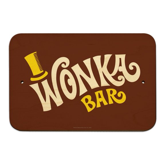 Willy Wonka and the Chocolate Factory Wonka Bar Logo Home Business Office Sign