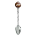 thumbnail image 1 of Willy Wonka and the Chocolate Factory Wonka Bar Logo Novelty Collectible Demitasse Tea Coffee Spoon, 1 of 4
