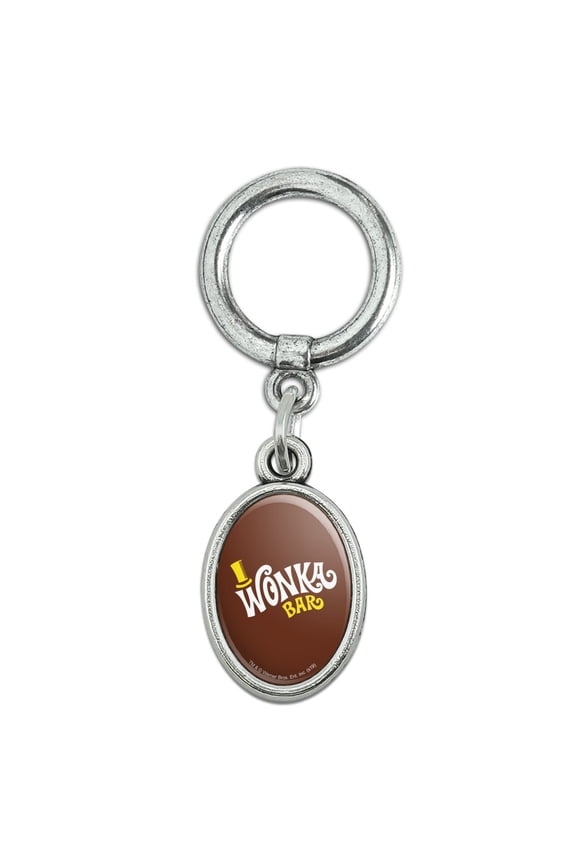 Willy Wonka and the Chocolate Factory Wonka Bar Logo Shoe Sneaker Shoelace Oval Charm Jewelry