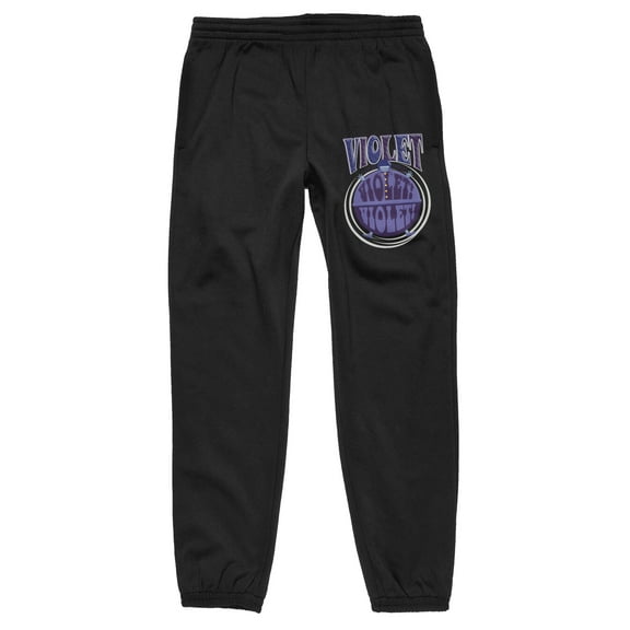 Willy Wonka and the Chocolate Factory You're Turning Violet Men's Sweatpants-Medium