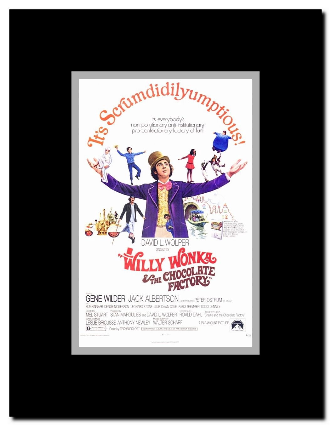 Willy Wonka & the Chocolate Factory Framed Movie Poster