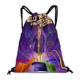 thumbnail image 1 of Willy Wonka-theme Drawstring Backpack Sports Gym Bag Water Resistant String Bag Cinch Bag，12"X16"（30X40cm）, 1 of 6