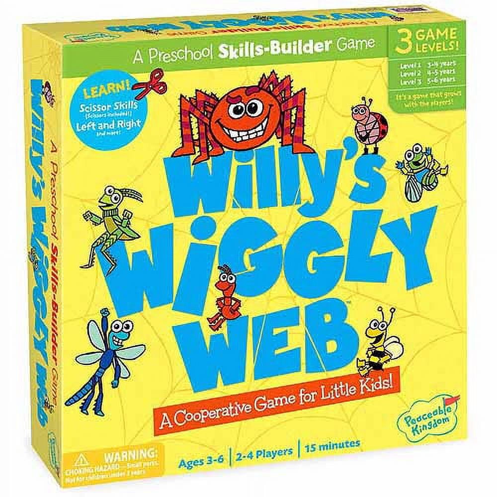 Willys Wiggly Web Kids Pre School Builder The Scissors Cutting Game Age 3-6  Old