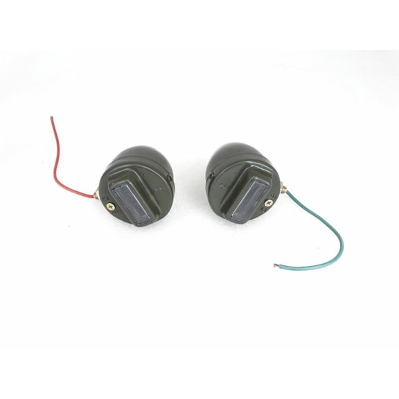 Willys Jeep GPW MB CJ3A CJ3B CJ2A M38 M35 Blackout Cat Eye Marker Light Pair B36