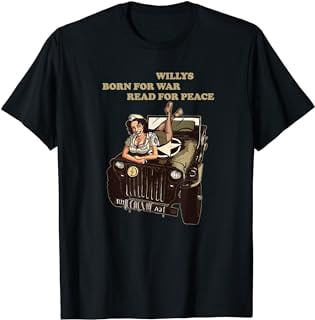 T-shirt Militaire Willys MB WW2 - Armée Américaine Alliés - Motif D-DAY Normandie - Coton