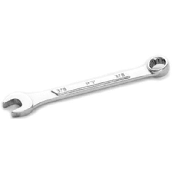 Wilmar  0.37 in. with 12 Point Box End - Raised Panel - 4.5 in. Long Chrome Combination Wrench