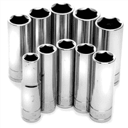 Wilmar Corp. / Performance Tool 10 Piece 3/8 Drive Metric Deep Socket Set