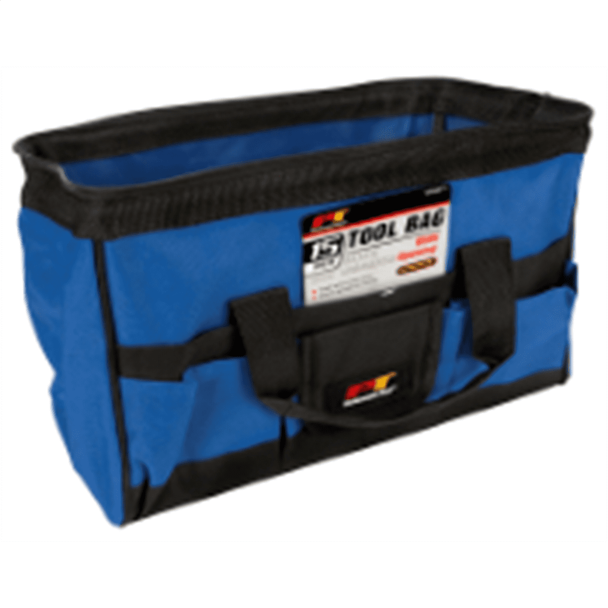 Blue and Black Nylon 15-Inch Wide Mouth Tool Bag