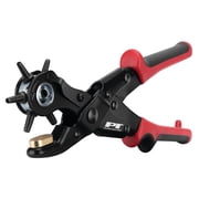 Performance Tool W7554 Double Hinged Hole Punch Tool with 6 Punch Sizes and Adjustable Tension for Belts, Upholstery, and More