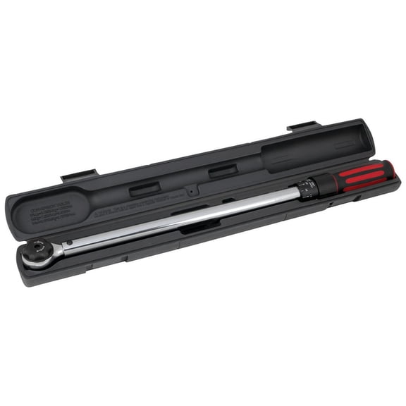 Performance Tool M199 1/2-Inch Drive Click Torque Wrench With Patented Torque Adjusting Locking Collar (25 to 250 ft/lb)