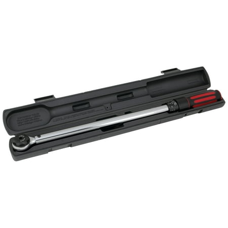 Performance Tool M199 1/2-Inch Drive Click Torque Wrench With Patented Torque Adjusting Locking Collar (25 to 250 ft/lb)