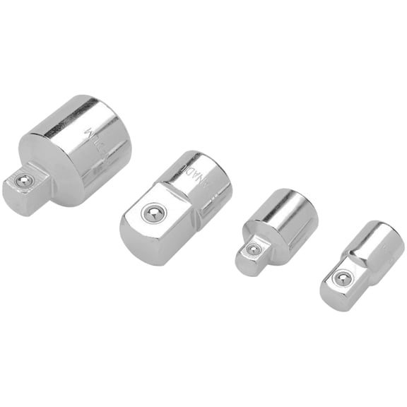 Performance Tool W30934 Socket Adapter Set - Chrome Vanadium Alloy Steel Construction for Strength & Durability - Includes 4 Sizes for Versatile Use