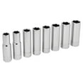 thumbnail image 1 of Performance Tool W32400 8-Piece 1/2-Inch Drive Metric Deep Socket Set, 1 of 3