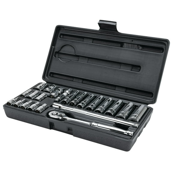 Performance Tool W36901 1/4-Inch Drive SAE Socket Set, 22-Piece