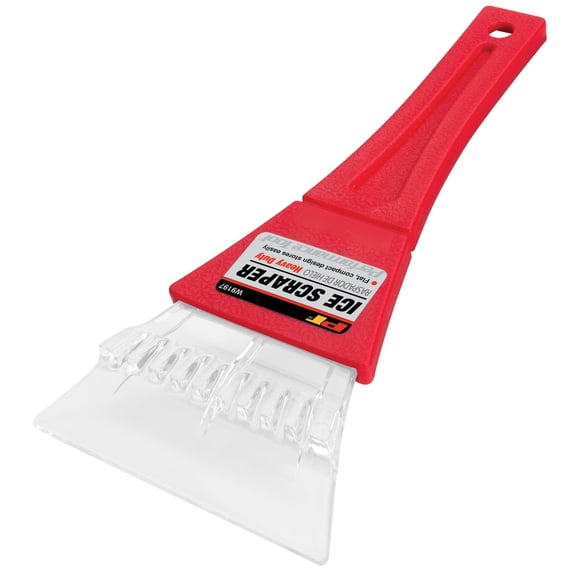 Performance Tool W9197 Single Heavy Duty Compact Plastic Ice Scraper for Automotive Windshields