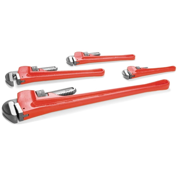 Wilmar W1136 4 Piece Heavy Duty Pipe Wrench Set 8,10,14,24