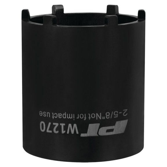 Performance Tool W1270 4 Wheel Drive Lock Nut Tool, 1/2-Inch Drive x 2-5/8-Inch Lock Nut Socket - Compatible with Ford, GM Trucks
