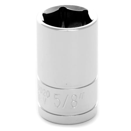 Wilmar W32020 Chrome Socket, 1/2" Drive, 5/8", 6 Point, Shallow
