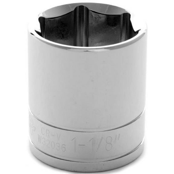 Wilmar W32036 1/2" Drive 6-Point Socket, 1-1/8"