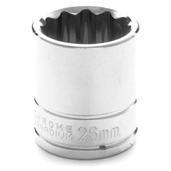 Performance Tool W32826 1/2 Drive 12-Point Socket, 26mm