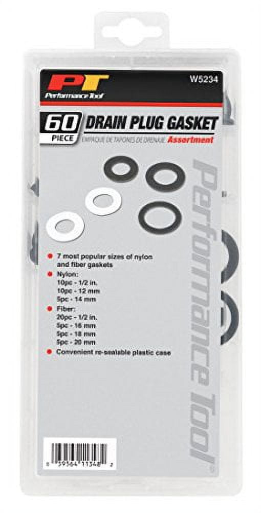 Wilmar W5234 60 Piece Drain Plug Gasket Assortment