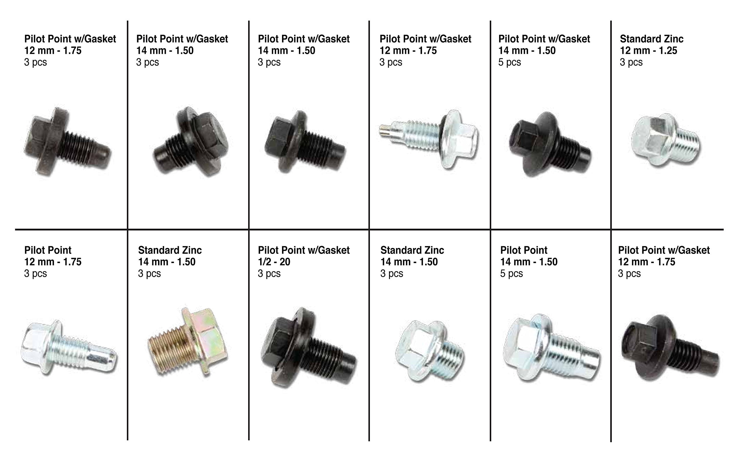 Wilmar W5236 40 Piece Oil Drain Plug Assortment