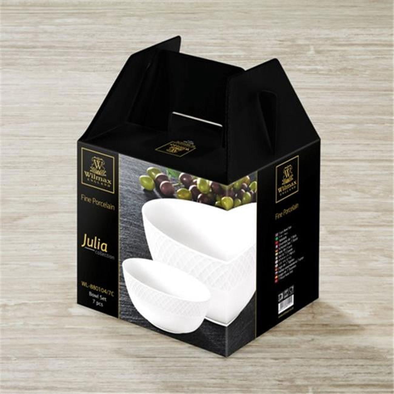 Wilmax 880104 Pieces Bowl Set, White Pack of