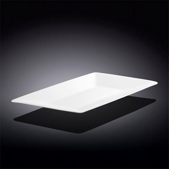 Wilmax 992408 12 in. Diamond Dish, White - Pack of 48