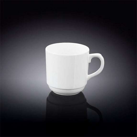 Wilmax 993017 250 ml Mug, White - Pack of 48