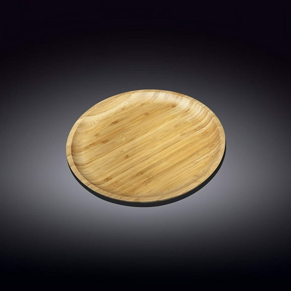 Wilmax Natural-Bamboo Round Plate 1, 6 Inch