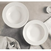 Wilmax WL-880102/A Deep Julia Porcelain Plate 9 Inch Diameter, 6 Pieces