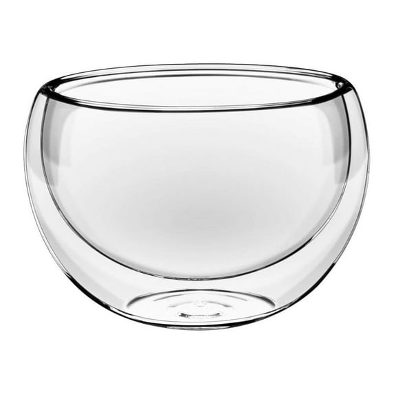 Wilmax WL-888750/A Double-Wall Insulated Thermo Glass Bowl 1.75 Ounce, 1.75 Inch Diameter x 1.5 Inch High - 1 Each