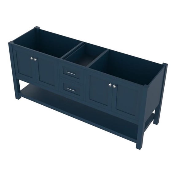 Wilmington 72 inch DOUBLE Vanity BLUE with No Top
