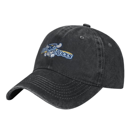 Wilmington Blue Rocks Hat Adjustable Baseball Cap Cotton Cowboy Hat, Fashionable For Man Woman