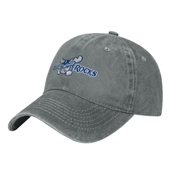 Wilmington Blue Rocks Hat Adjustable Baseball Cap Cotton Cowboy Hat, Fashionable For Man Woman