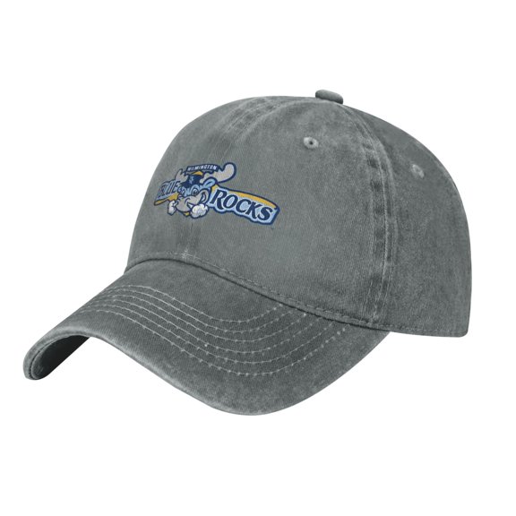 Wilmington Blue Rocks Hat Adjustable Baseball Cap Cotton Cowboy Hat, Fashionable For Man Woman