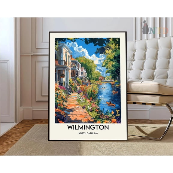 Wilmington North Carolina Poster, Unframed Paper Poster 8x10in