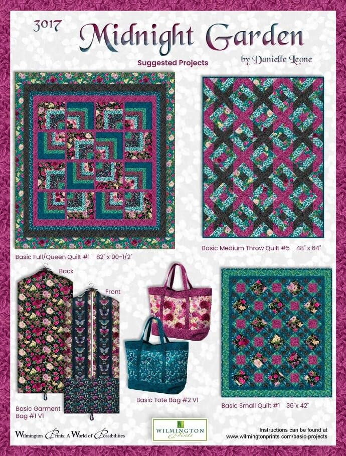 Wilmington Prints Midnight Garden Small Floral, Fabric by The Yard ...