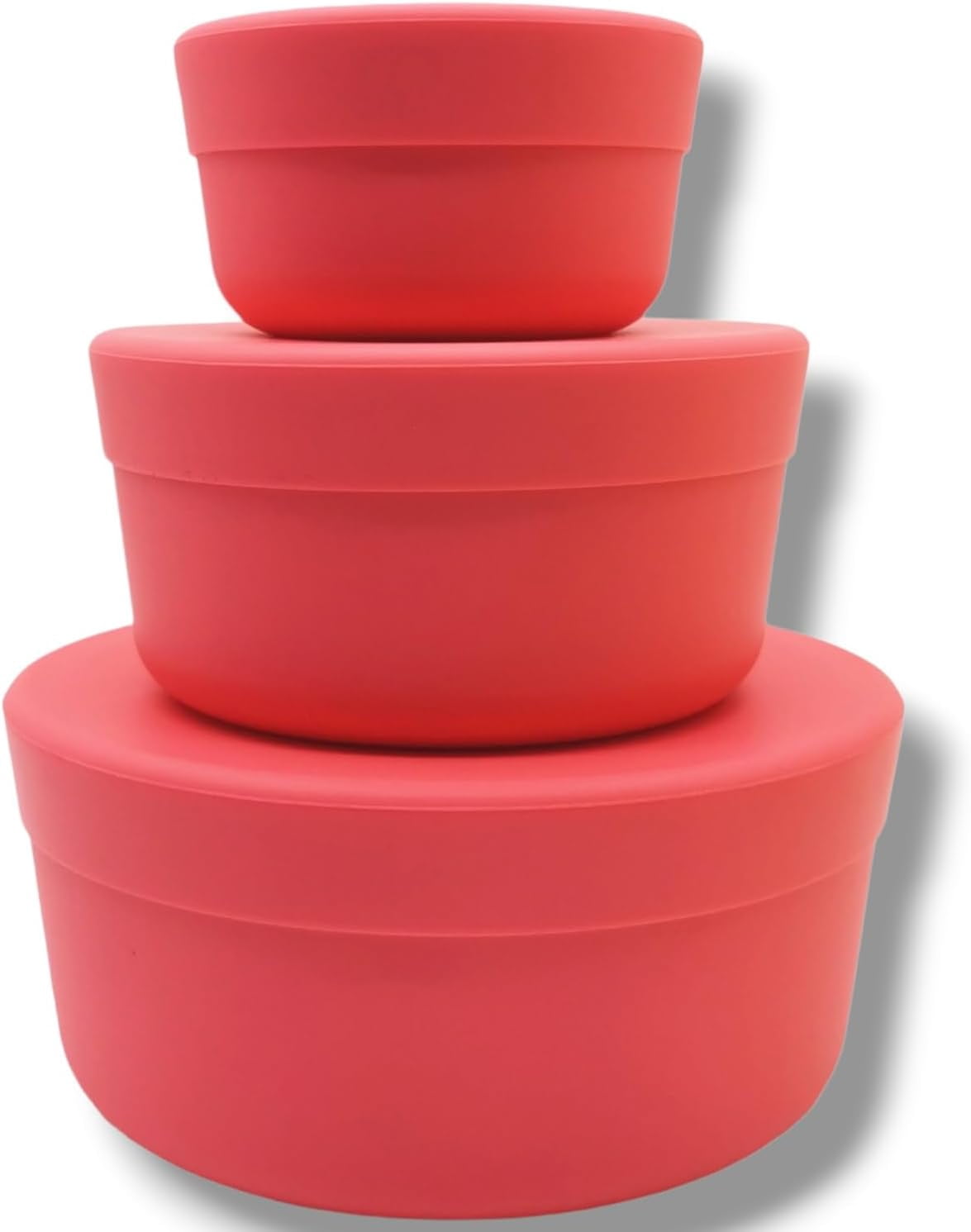 Wilmington Steelwares Silicone Food Storage Containers With Lids (Rosa ...