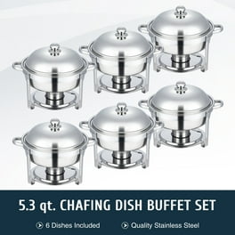 Stainless Steel Fondue Burner Chafing Dish Al De Chef k204 - 1 Super Party
