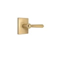 thumbnail image 1 of Wilshire Brushed Gold Keyed Entry Door Handle with Rectangle Rose Featuring Dual Keyway LS6XMFSJYYM, 1 of 6