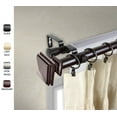 thumbnail image 1 of Wilson 1" dia. Double Curtain Rod 160-240 inches - Mahogany, 1 of 1
