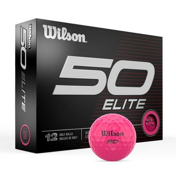 Wilson Staff Fifty Elite Golf Balls 1-Dozen Pink