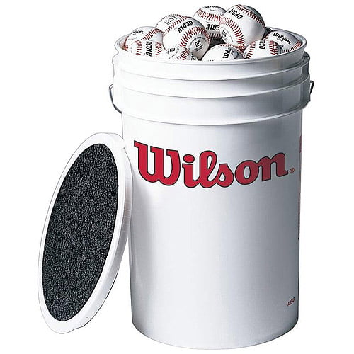 Wilson A1030 Champion Series SST Baseball, 36 Baseballs in a Bucket